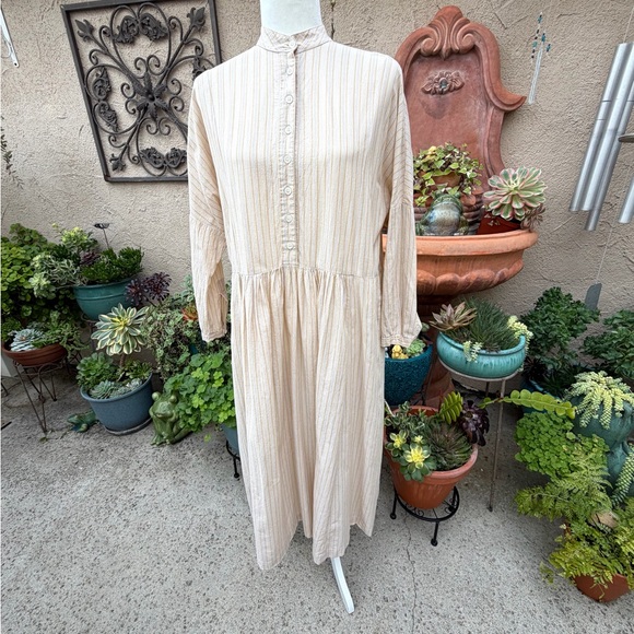 Metta Melbourne Dresses & Skirts - Metta Melbourne Lagenlook Faye Oversized MIDI Shirt Dress